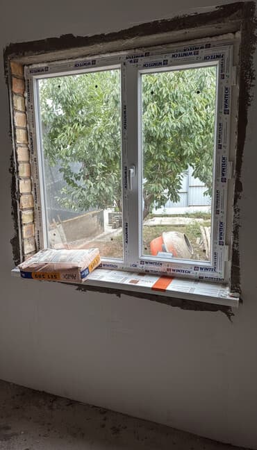 айнек терезелер: Пластиковое окно Wintech с однокамерным/двухкамерным стеклопакетом — 1