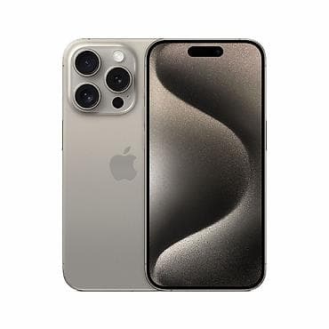 xa max: IPhone 15 Pro, Б/у, 128 ГБ, Natural Titanium, Коробка, 85 % — 1