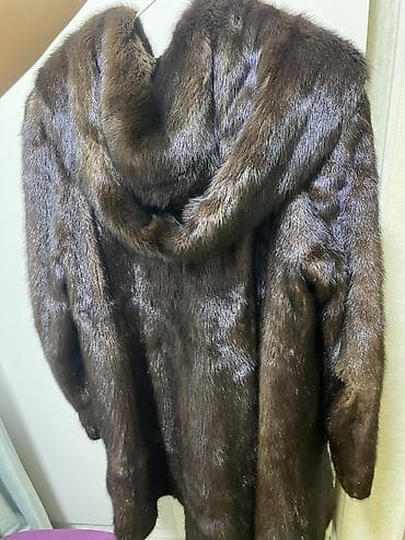 колд: Шуба, Норка, Короткая модель, С капюшоном, S — 1