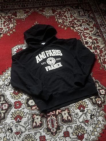 Худи от Ami Paris France Размер: М,L ( до 180 ) Цвет: черный lalafo.kg да Худи от Ami Paris France Размер: М,L ( до 180 ) Цвет: черный