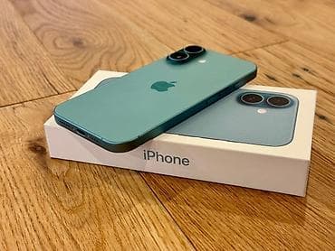 IPhone 16, Б/у, 128 ГБ, Зеленый, Коробка, 91 %