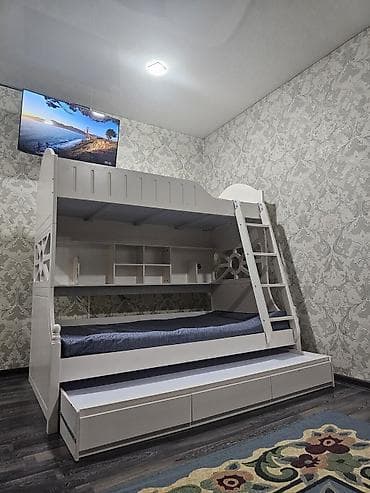 Керебеттер: Эки ярустуу керебет, Колдонулган, Жылдырма системасы бар — 3