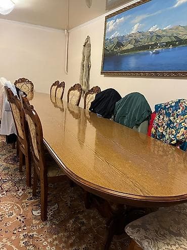 Мебельные гарнитуры: Гарнитур для зала, Б/у, Стол, Дерево, цвет - Коричневый — 3