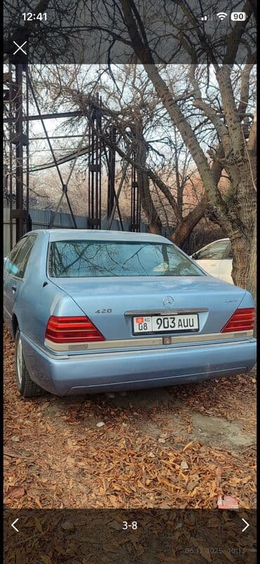 Суу транспорту: Mercedes-Benz S-Class: 1992 г., 4.2 л, Автомат, Бензин, Седан — 2