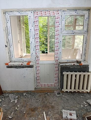 solutions upper: Пластиковый блок для окна с выходом на балкон (балконный блок) — 1