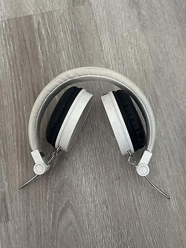 Аудиотехника: Проводные накладные наушники, Sony, Б/у, цвет - Белый — 1