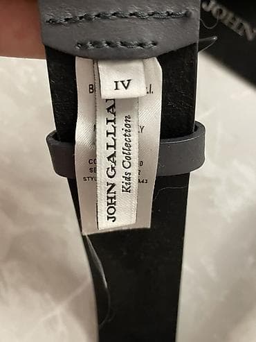 Аксессуары: Оригинальный ремень John Galliano Kids, Made in Italy - Материал — 3