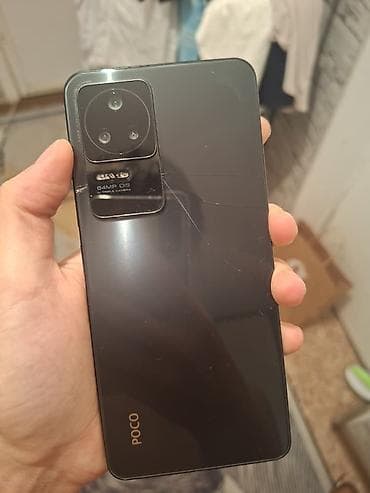 redmi note 7: Poco F4, Б/у, 128 ГБ, цвет - Серый, 2 SIM — 1