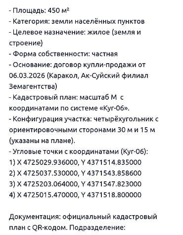 с участком: 4 соток — 1
