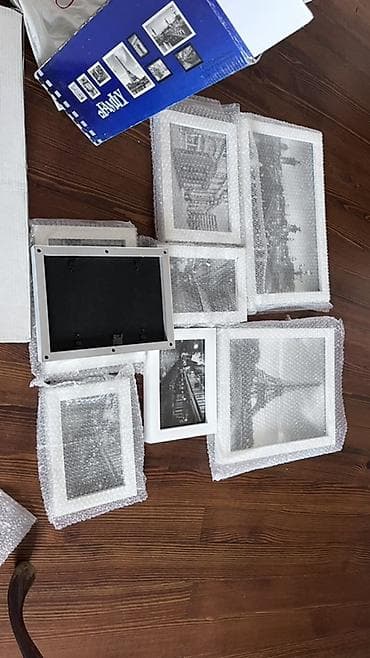 Декор жана интерьер: Набор фоторамок «FAMILY» с черно-белыми постерами - Комплектация: 8 — 5