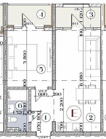 кварта: 2 комнаты, 49 м², Элитка, 3 этаж, Евроремонт — 5