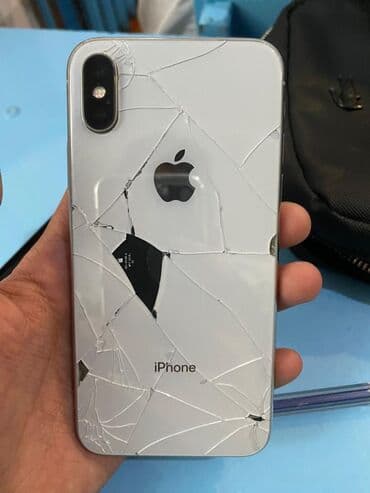 цветной сканер принтер: IPhone X, Б/у, 64 ГБ, Серебристый, Чехол, 100 % — 1