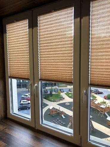 полиэтиленовая плёнка: Плиссированные жалюзи на пластиковые окна - Тип: плиссе со складчатым — 1