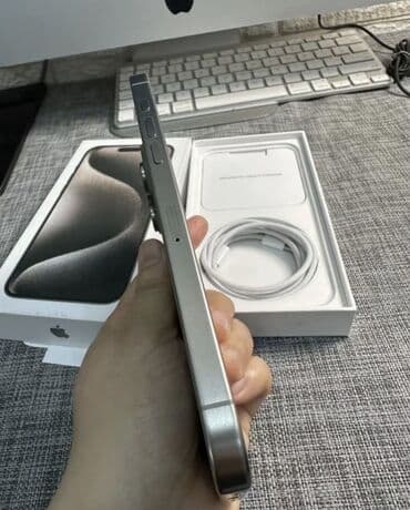 поко ф2 про: IPhone 15 Pro Max, Новый, 256 ГБ, Space Gray, Зарядное устройство, Защитное стекло, Чехол, 90 % — 1