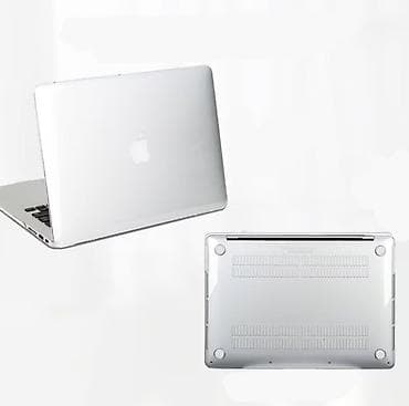 Техника и электроника: Прозрачный жесткий чехол для ноутбука Apple (верхняя и нижняя крышки) — 1