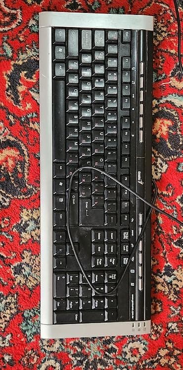 Клавиатура, Мембранная, Проводное подключение, Размер: 100%