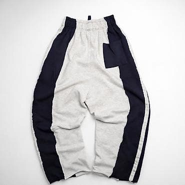 Штаны, Оверсайз, Корея, Трикотаж, Осень-весна