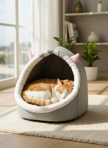 дом для кроликов: Лежанка Размер(М)Лежанка хорошего размера подойдёт для Кошечек Собачек — 1