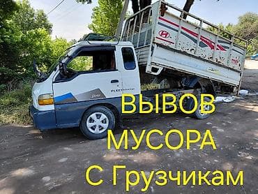 Заказать Хендай портер, Вывоз бытового мусора, C грузчиком