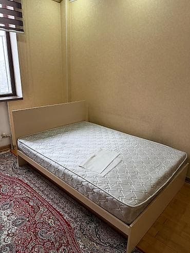 спальный гарнитур в таатане: Спальный гарнитур, Двуспальная кровать, цвет - Бежевый — 2