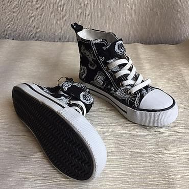 слипоны hm: Детские слипоны/кеды Наименование: H&M Motorcycle Print High Top — 2