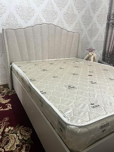 раскладушка кровать бу: Двуспальная кровать, Новый, С матрасом, длина - 200 см — 2