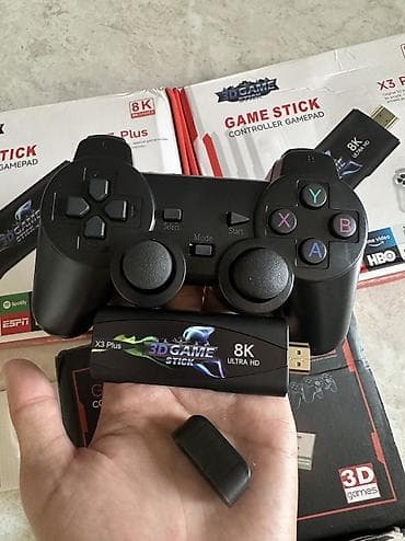 Аксессуары для ТВ: 🎮 GAME STICK X3 Plus / X2 Plus 🎮 30 000–36 000 игр 🕹️ PSP • PS1 • — 8