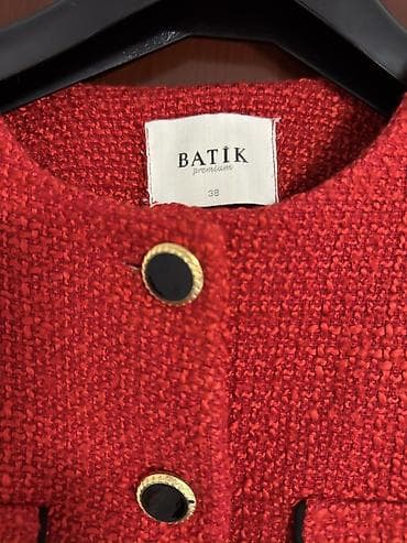 короткий пиджак: Жакет BATIK premium, размер 38 - Твидовый укороченный жакет — 2