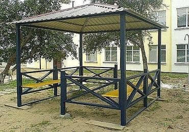 профнастил поликарбонат: Беседка Металл — 9
