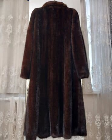 вечерние бордовые платья: Шуба, Норка, Длинная модель, Германия — 1