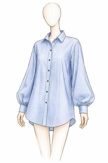 голубая рубашка: Лекало🙂 Профессиональные лекала Идеальная — 1