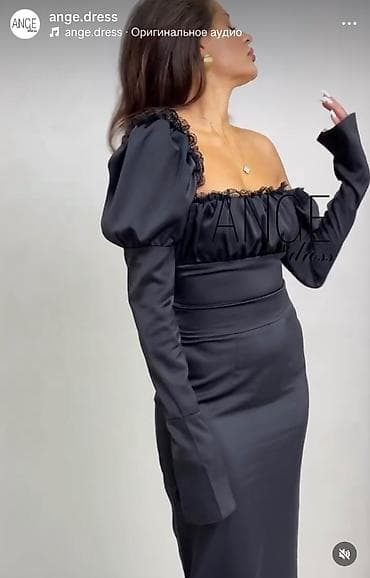 ange dress: Вечернее платье, Коктейльное, Шелк, С рукавами, XS — 1