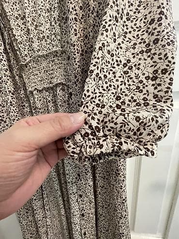 ботин: Платье Nano Universe, миди длины, с цветочным принтом. - Бренд: Nano — 7