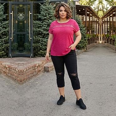 Футболка, Оверсайз, Хлопок, Новый, 4XL, 5XL, 6XL