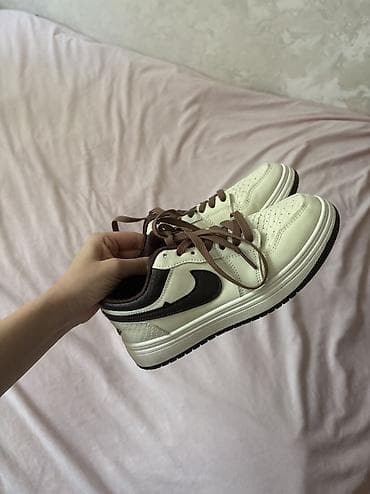 nike dunk low: Мужские кроссовки, 36, 36.5, Nike, Б/у, цвет - Бежевый — 5