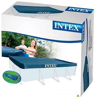 чехол на бассейн: Тент для каркасного бассейна Rectangular Frame Pools 450x220 см (Intex — 1