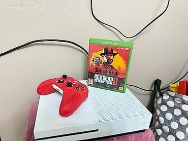 режим 13 с: Xbox One S (белая консоль) с дисководом + игра на диске и беспроводной — 1