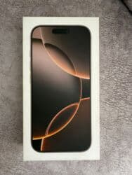 IPhone 16 Pro, Б/у, 256 ГБ, Desert Titanium, Защитное стекло, Кабель, Коробка, 90 %