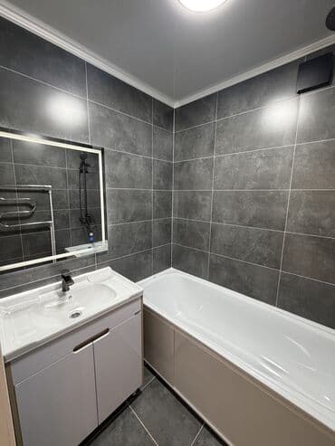 усенбаев: 3 бөлмө, 91 м², Жеке план, 5 кабат, Евроремонт — 10