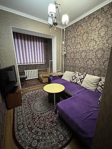пишпек комната: 3 комнаты, 62 м², 106 серия, 7 этаж, Старый ремонт — 4