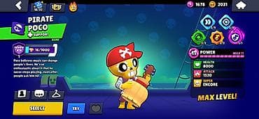 Nintendo Switch: Аккаунт Brawl Stars с максимальным уровнем силы 11 у нескольких бойцов — 8