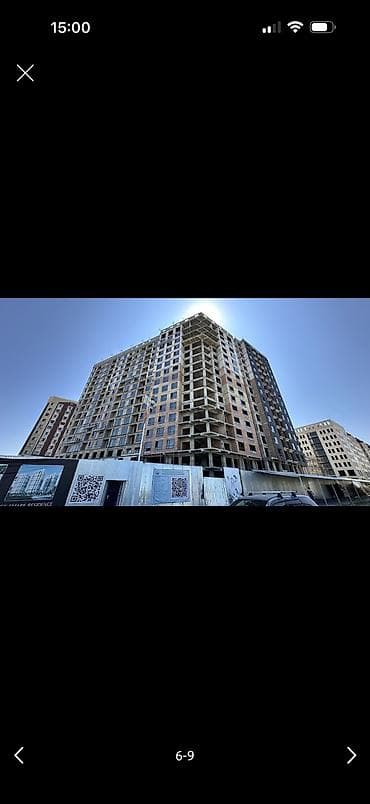 фаворит строй: 2 комнаты, 77 м², Асанбай мкр Элитка, 3 этаж, ПСО (под самоотделку) — 1
