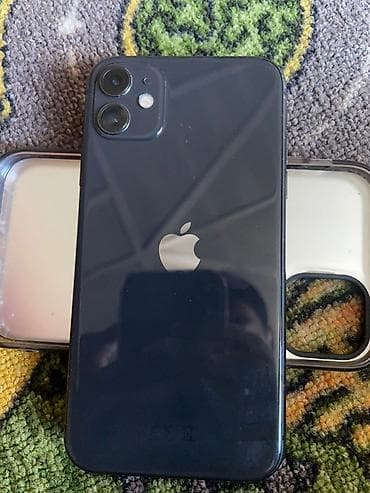 IPhone 11, Б/у, 64 ГБ, Черный, Чехол, 73 %