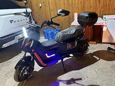 e2 byd: Электроскутер Ecademems (EVD 72V) черного цвета с оранжевыми — 1