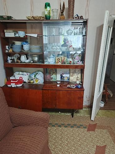 гкафы: Стенка-шкаф, Тип стенки-шкафа: Советская, Для зала, Б/у, Особенности: Для хранения посуды — 1