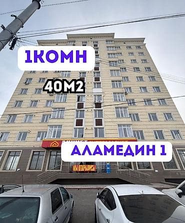 40: 1 комната, 40 м², Аламедин-1 мкр Элитка, 6 этаж, Евроремонт — 1