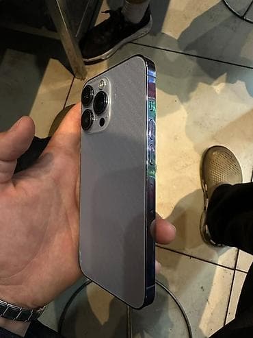 Техника и электроника: IPhone 13 Pro, Б/у, 256 ГБ, Sierra Blue, Защитное стекло, 74 % — 3