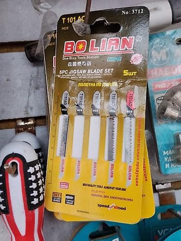 Набор полотен для электролобзика BOLIAN, 5 шт. Цена за штуку - at lalafo.kg Набор полотен для электролобзика BOLIAN, 5 шт. Цена за штуку -