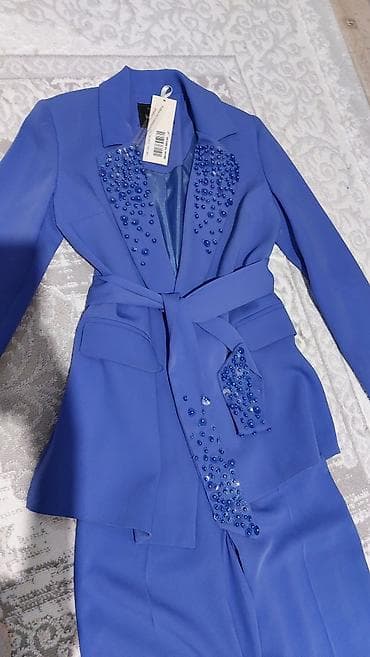 Прокат одежды: Брючный костюм, Палаццо, Пиджак, Турция, Шелк, Осень-весна — 3