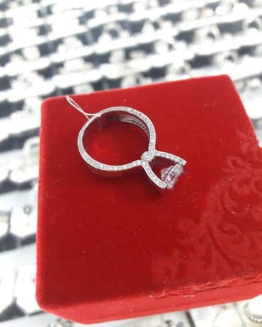 свадебные платья для покрытых: Кольцо СЕРЕБРО 925пробы покрыто драгоценным родием дизайн Италия — 7